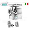 Tritacarne Tipo 32 con gruppo Macinazione in ALLUMINIO Totalmente SMONTABILE, bocca ingresso carne diametro 76 mm, TRIFASE, V 400 3, Kw 1,6, peso 41 kg, dimensioni mm 520x320x550h