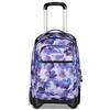Invicta Trolley Scuola Plug, Viola, 3 in 1, Zaino Doppio Scomparto Con Carrello Sganciabile, Tasca Per PC, Tasca Per Borraccia, 34 lt, Scuola Media e Superiore, Viaggio, Zaino Ragazza