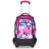 Seven Trolley Scuola Jack 3 Ruote Detach, Fucsia Azzurro, Zaino Con Carrello Sganciabile Da 37 Litri, Tasca Borraccia, Zainetto Staccabile, Multiuso e Spazioso, Per Elementari e Media, Bambina