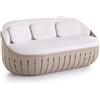GANDIA BLASCO divano a 2 posti per esterni ARENA - PT32803+PT32830-WARM-RECYCLED