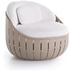 GANDIA BLASCO poltrona per esterni ARENA LOUNGE CHAIR - PT32491+PT32389-WARM-RECYCLED