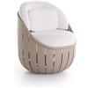 GANDIA BLASCO poltroncina per esterni ARENA CLUB CHAIR - PT327090+PT32845-WARM+PT32885-WARM