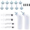 Yoolight 20PCS Biberon per Cuccioli capezzolo con siringhe per Cuccioli, Biberon per Gattini con e 10 Pezzi Ciuccio sostitutivo, Gattini,scoiattoli e Altri Animali Appena Nati-Grigio