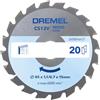 Dremel Blueprint Lama per Sega Circolare per legno 85 x 1,1/0,7 x 15 mm (CS500)