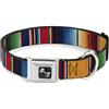 Buckle-Down Buckle Down 11 - 43,2 cm ZARAPE2 Verticale Multi Color Stripe Collare Bone, Media