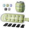PROIRON Pesi per Caviglie Regolabili, Pesi caviglie 2,5 kg (1 Paio), Cavigliere Palestra，Dotato di strisce riflettenti，Pesetti Caviglia Pelle PU per Fitness