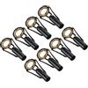 PATIKIL 5,0mm Canna Pesca Punta Kit Riparazione, 8pz Acciaio Inox Asta oring Guida Sostituzione per Acqua Salata Acqua Dolce Pesca, Dorato