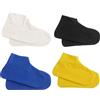 GUOYOU 4 paia di copriscarpe antipioggia in lattice, 4 colori, pieghevoli, ispessiti, riutilizzabili, antiscivolo, impermeabili, per prevenire la pioggia nelle scarpe, per ciclismo ed escursionismo