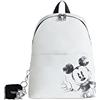 Desigual Back_Mickey Mombasa, Zaino Medio Donna, Bianco, Einheitsgröße