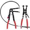 Anwangda Set di 2 pinze per tubo flessibile e pinza per fascette stringitubo con collo dritto, fascette stringitubo per auto con albero metallico, strumento di rimozione e installazione per riparazioni auto