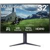 LG 32GS85Q-B Monitor PC 80 cm [31.5] 2560 x 1440 Pixel Quad HD Nero (LG sk?rm)
