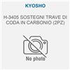 Kyosho H-3405 Sostegni trave di coda in carbonio (2pz)