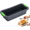 TYFYH Stampo Plumcake Silicone, Stampo Pane in Cassetta, Teglia per Toast in Silicone Fare il Pane e il Plumcake per Forno e Microonde (27,8 x 12 x 6,2 cm) Grigio Scuro