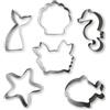 Papierdrachen 6 tagliapasta per biscotti nel mondo sottomarino - Crea biscotti unici - Cuocere con i bambini - Ottima idea regalo per compleanno, Pasqua, Natale - in pratica scatola di cartone Set 1