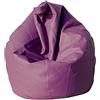 Talamo Italia Dmora Pouf Poltrona a Sacco, Rivestimento in Cotone, 60 x 50 x 80 cm