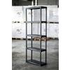 Dmora Scaffale a 3 Ripiani in Polipropilene, Scaffalatura Multiuso per Interno o Esterno, 100% Made in Italy, cm 60x30h176, Colore Antracite