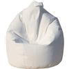 Talamo Italia Dmora Pouf Poltrona a Sacco, Rivestimento in Cotone, 60 x 50 x 80 cm