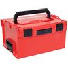 Fischer L Boxx FLB 238 Valigetta Porta Attrezzi Impilabile e Agganciabile, Cassetta Utensili Espandibile, Vuota, Compatibile per Sortimo, 508137, Rosso, Vuota