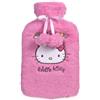 TAKE CARE - Hello Kitty, borsa dell'acqua calda con custodia, borsa dell'acqua calda per terapia calda, gomma, fredda, inverno, bambino, adulto