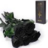 Yamonic Rosa Stabilizzata Regalo Donna,Festa della Mamma Idee Regalo,Rosa Eterna con Steli Regali per Donne Compleanno,Vera Rosa Regali Mamma,5 Rose