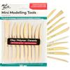 Mont Marte Attrezzi Argilla in legno - 10 utensili scultura bifacciali di forme diverse - Ideali per la lavorazione di argilla, polimero e ceramica - Perfetti per Principianti, Professionisti, Artisti