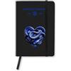 Inter Notebook IM Nero Amarti è Destino, Copertina in PU, Stampa Digitale Cuore Serigrafico, Fogli in Carta