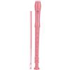 Dilwe Flauto Dolce, Flauto in Plastica 8 Fori con Asta di Pulizia per Bambini Principianti(rosa)