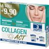 F&F COLLAGEN ACT TRATTAMENTO VISO 2 FASI MASCHERA ANTI AGE ELASTICIZZANTE + CREMA IDRATANTE LENITIVA ELASTICIZZANTE