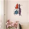 Wallity Hanah Home Elegante accessorio decorativo da parete in metallo, 49,5 x 73,5 cm, durevole 1,2 mm, metallo e legno da 3 mm, perfetto per la decorazione moderna della casa e per la parete unica