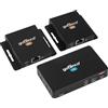 gofanco 1080p 1x2 HDMI Extender Splitter Over CAT6/7 - Doppia uscita HDMI su ogni RX, fino a 164ft (50m), HDCP 1.4, PoC, Gestione EDID, Loopout, Estensione IR, bassa latenza, audio 7.1 canali (HDExt2P