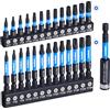 toolant Set di punte per torx, 27 pezzi (TT7-TT40), punte di sicurezza S2, punte a stella antimanomissione, punte fresate CNC, punte da 2,5 cm e 5,1 cm, supporto magnetico