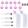 Yoolight 20 bottiglie per allattamento con mini capezzolo di ricambio rosa, kit di alimentazione per gattini Puppiesfor Newborn Kittens, Puppies, Small Animals