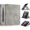 TOPCASE Custodia per Boox Note Air/Boox Note Air 2/Boox Note Air 2 Plus 10,3 pollici, rotazione a 360°, con portapenne e supporto, colore: grigio
