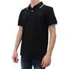 NavyBlue Yacht - Polo Uomo Manica Corta in 100% Cotone Piquet. Regular Fit (IT, Testo, 5XL, Regular, Regular, Nero)