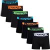 Bench Boxer da uomo Diego Multipack, nero, fascia elasticizzata con logo, confezione da 7 pezzi, miscela di cotone premium, biancheria intima da uomo confortevole, Nero , M