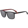 Emporio Armani EA4129 Occhiali, Matte Black/Grey, 56 Unisex-Adulto