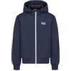 EA7 GIACCA GIUBBOTTO UOMO BLU EMPORIO ARMANI CAPPUCCIO SAILOR PILE EA XXL BLU