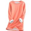 Fannyfuny Noi di Notte Camicia da Notte Camicia Donna Cute Cat Stampato Felpa in Pile Spessa O-Collo Caldo Top Camicia Casual Calda E Morbida Tunica Taglie Comode