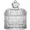 Stgbcst Barattolo per caramelle in vetro con coperchio, contenitore per caramelle vintage con coperchio per feste, decorazioni in cucina, biscotti e caramelle (stile 3)