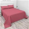 NARCISO - Trapuntino Matrimoniale Tinta Unita Ideale per la Mezza Stagione, Copriletto Leggero 260x270cm, Disponibile in Varie Colorazioni Uniche, Prodotto in Italia (Fuxia)
