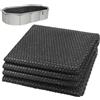 VOUNOT® Telo Termico per Piscina Rettangolare 600x400 cm, Copertura Solare a Bolle 120 µm, Tagliabile, Protezione Isotermica, Riscaldamento Acqua Piscina, Nero