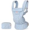 Ergobaby Omni Deluxe - Marsupio per neonati fino a 20 kg, ergonomico 4 posizioni, cotone, sistema da viaggio, motivi fiori blu serene