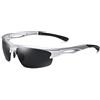 Cyxus Occhiali da Sole Sportivi per Ciclismo Guidare Leggero Polarizzati Occhiali da Sole UV 400 Unisex（1071 Bianco）