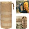 LuminaryLair Tattico a Prova di Perdite Porta Borraccia, 10x23cm Borraccia Impermeabile Portabottiglie Regolabile, 1000D Nylon Borsa per Borraccia Molle Militare, per Sport Outdoor Ciclismo Trekking Campeggio