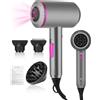 Toaren Phon Capelli Asciugacapelli Ionico 2000W Asciugacapelli Professionale, Asciugatura Rapida, con 1 Diffusore 2 Concentratori, 3 Impostazioni di Calore e 2 Velocità, per Viaggio Saloni Famiglie