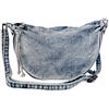 Jeamis Jeans Denim Borsa a tracolla Crossbody Bag Canvas Bag Retro Borsa a tracolla Marsupio Unisex, Azzurro