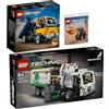 BRICKCOMPLETE Lego Technic Set: 42167 Mack LR E camion della spazzatura 42147 e carrello elevatore con pallet