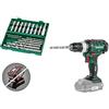 Parkside Set trapano a batteria da 20 V, 17 pezzi, set di trapano e viti, LED integrato, coppia 40 Nm, diametro trapano 30 mm (legno), 13 mm (acciaio)