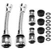 GUOYOU 4 Pezzi Dispositivo Aeratore del rubinetto Rompigetto Rubinetto Cucina Aeratore Rubinetto Estensione Rubinetto Testa Spruzzatore Filtro Rubinetto Universale Prolunga Flessibile Accessori Cucina