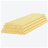 EKKJNQ Matite adesive a caldo, 30 pezzi, colorate per colla a caldo, per fai da te, 7 x 200, 11 x 200 mm, per pistola per colla a caldo (giallo chiaro, 7 mm)